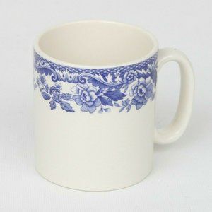 Spode Delamere Blue Floral Flower Coffee Mug